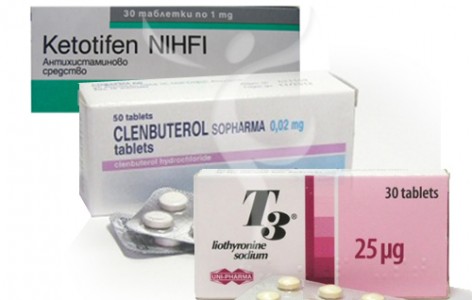 Clen 200 tabs & T3 120 tabs & Ketotifen 120 tabs